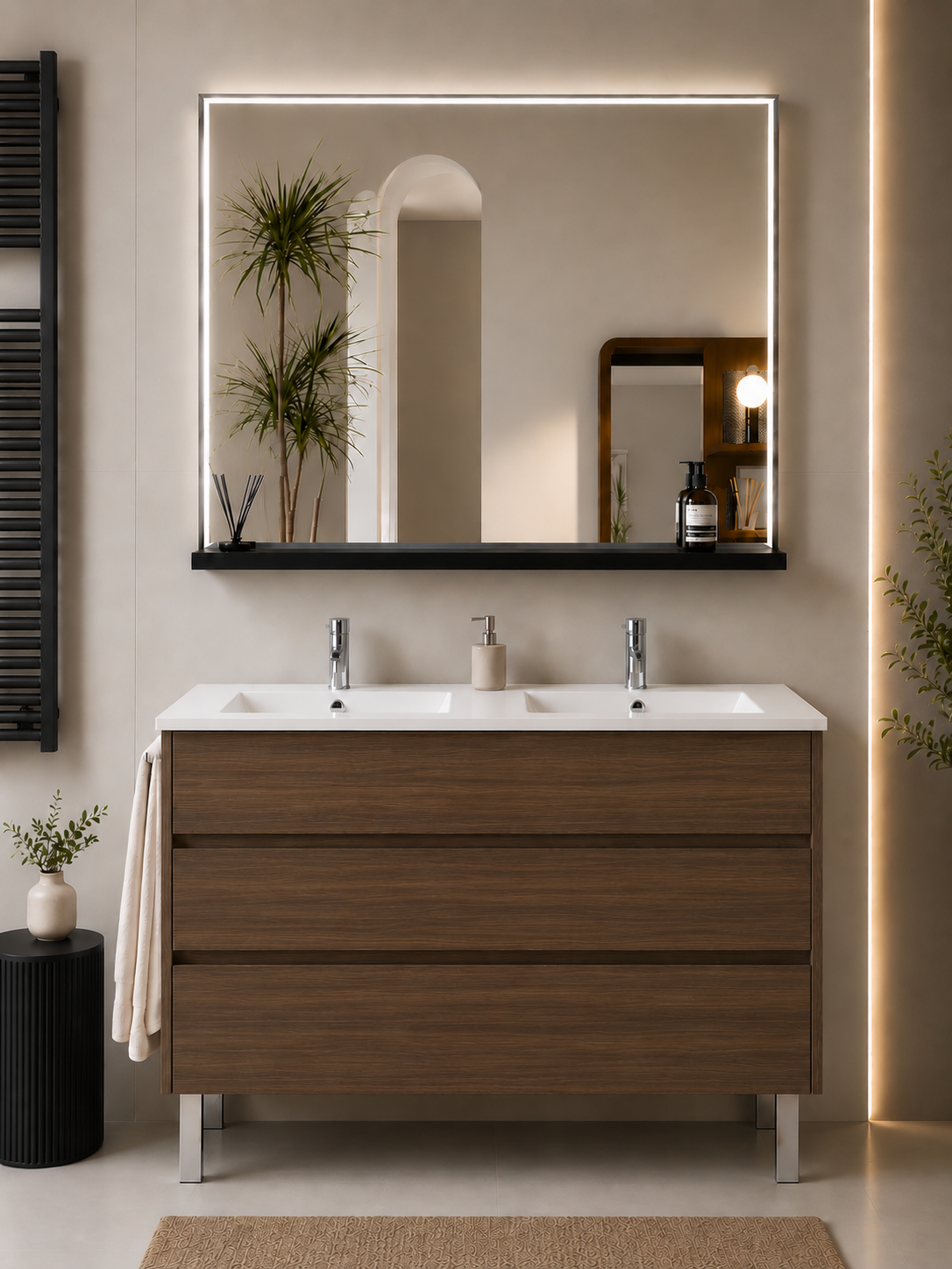 Mueble de baño con patas Imperia y lavabo