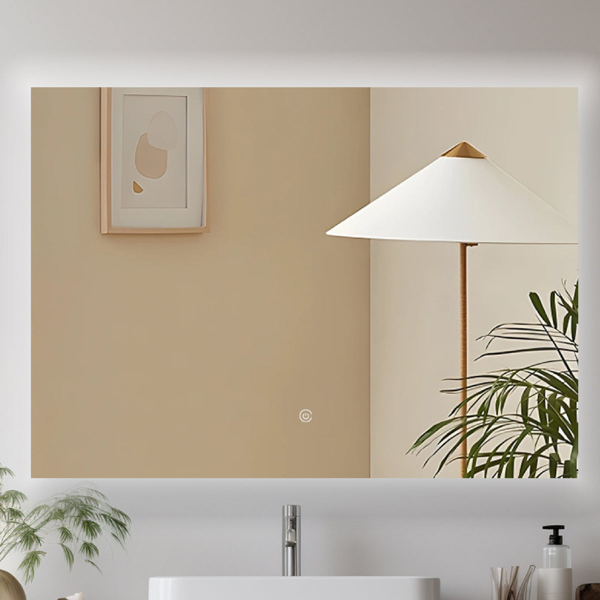 Espejo de baño LED DELTA con antivaho
