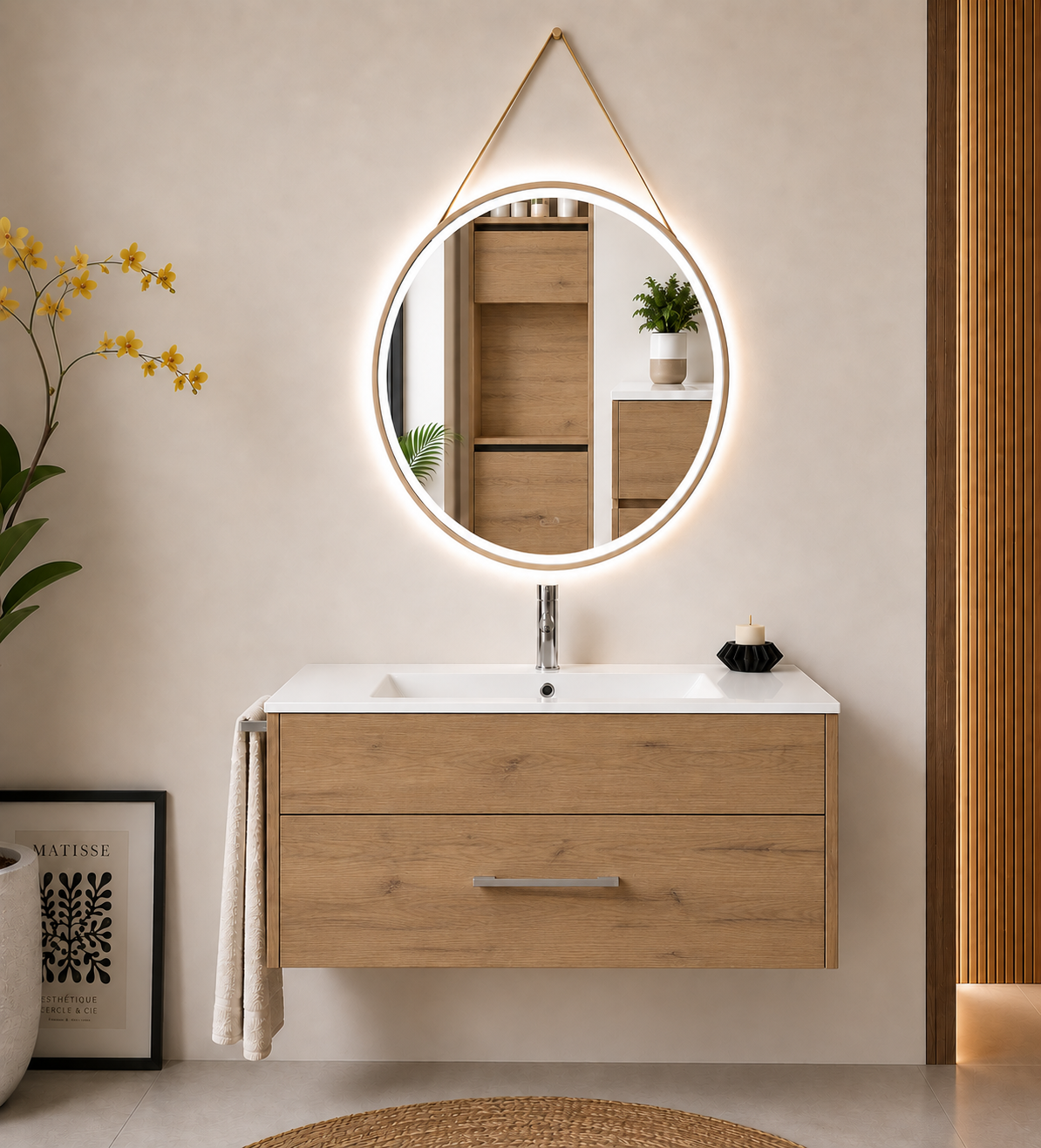 Mueble de baño suspendido Florencia con lavabo