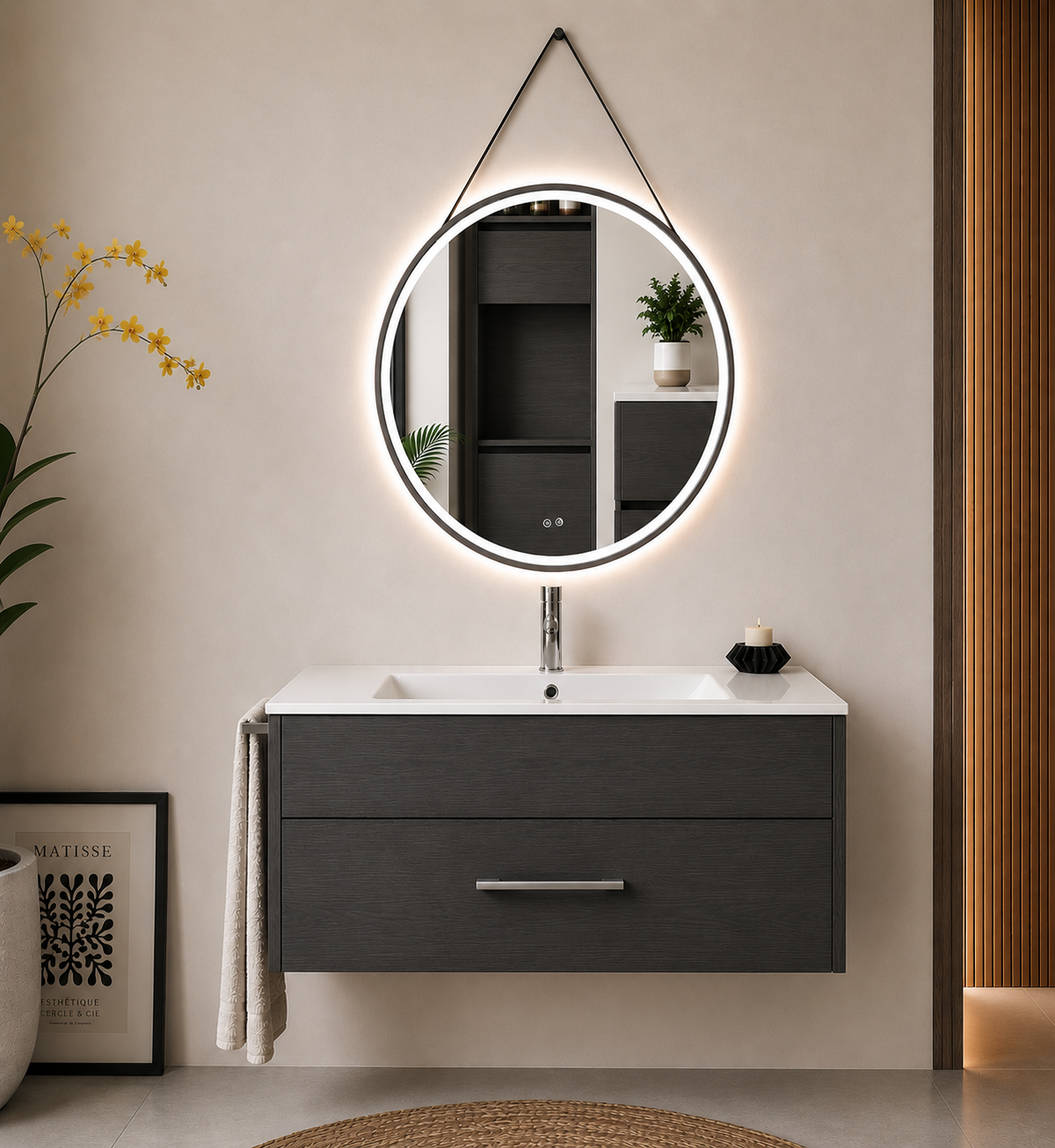 Mueble de baño suspendido Florencia con lavabo