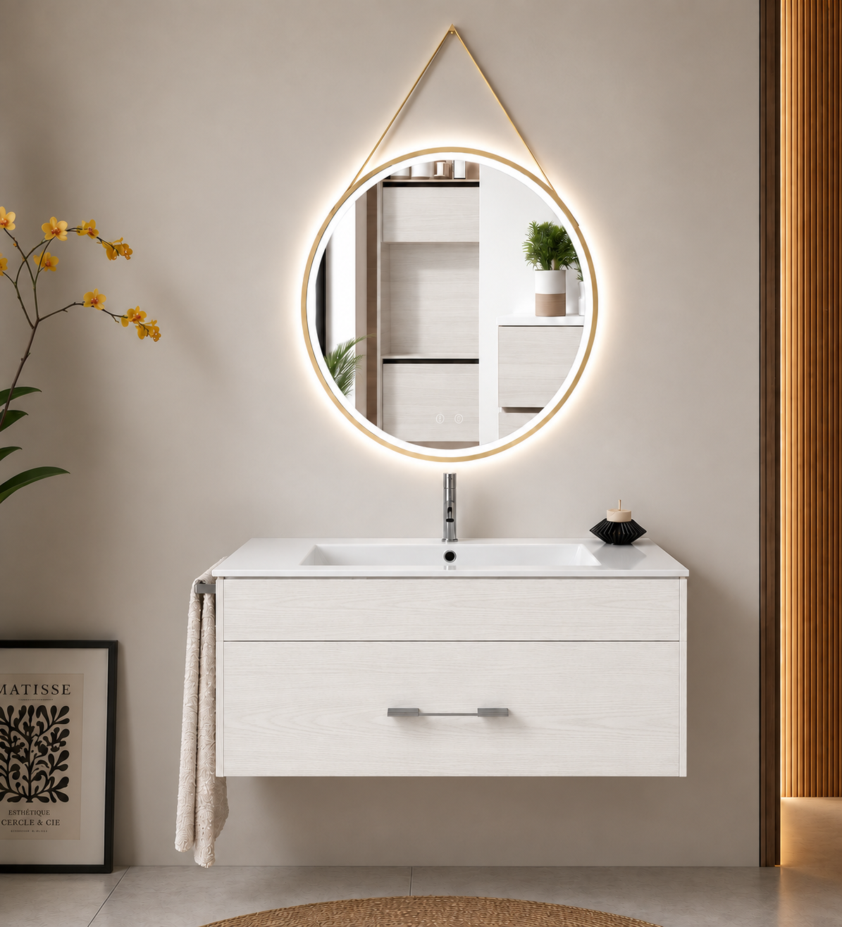 Mueble de baño suspendido Florencia con lavabo