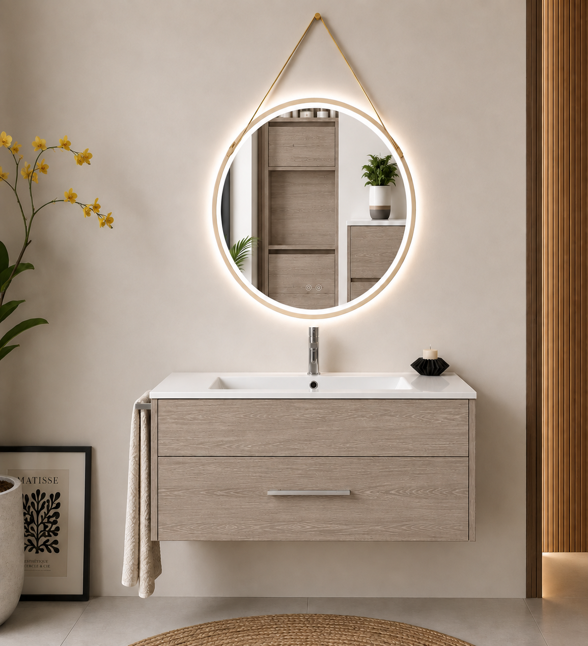 Mueble de baño suspendido Florencia con lavabo