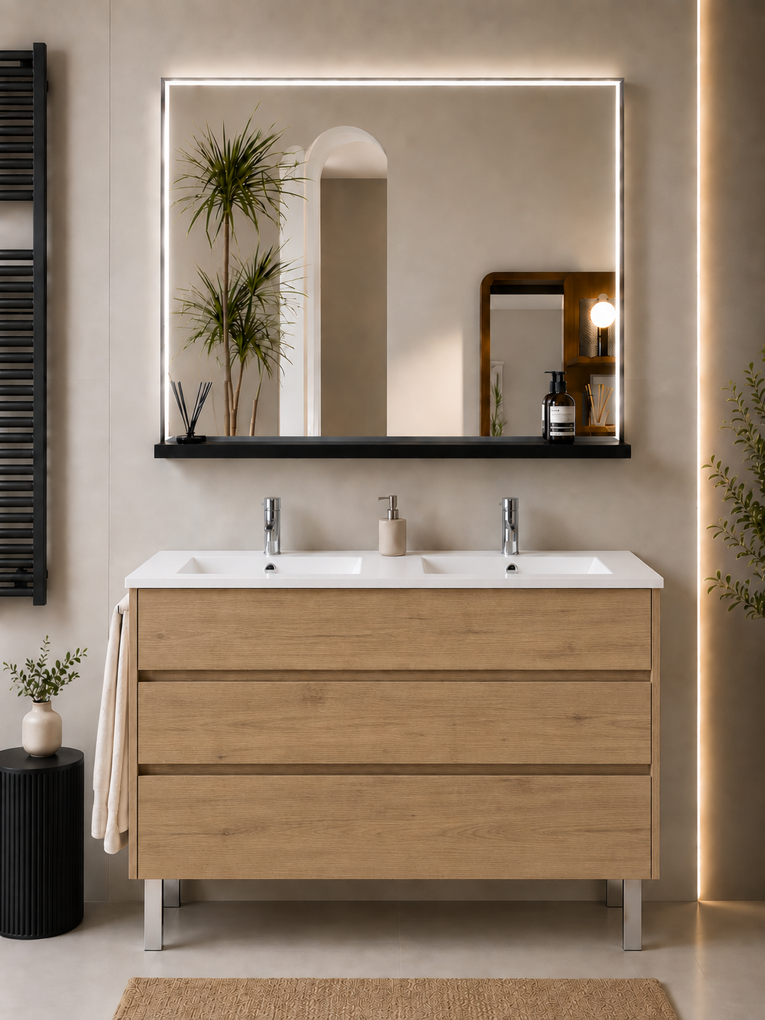 Mueble de baño con patas Imperia y lavabo
