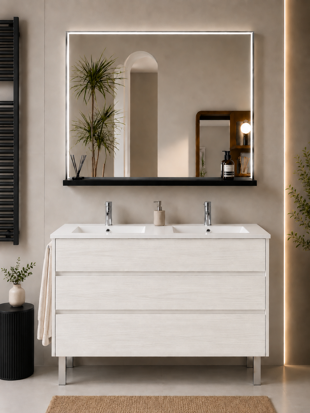 Mueble de baño con patas Imperia y lavabo