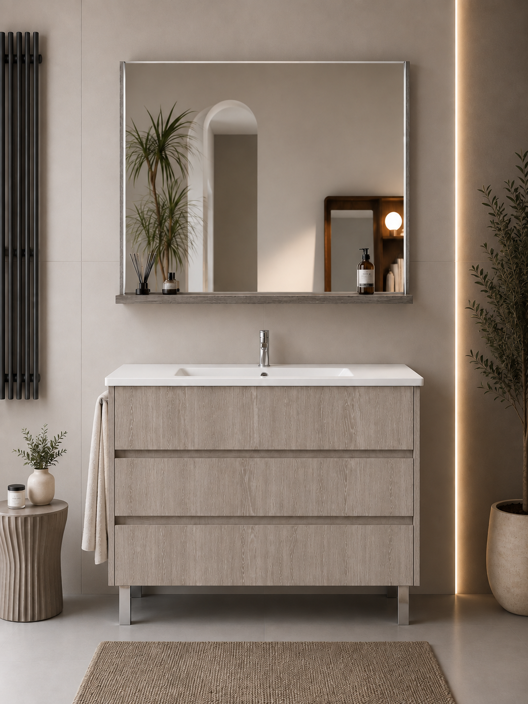Mueble de baño con patas Imperia y lavabo