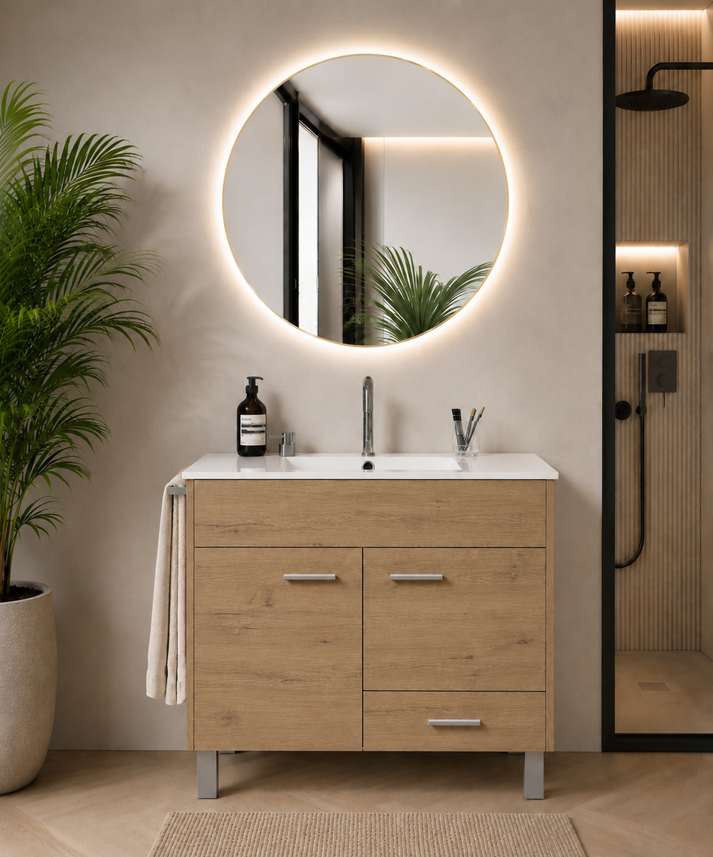 Mueble de baño SAMOS con lavabo · Estepa