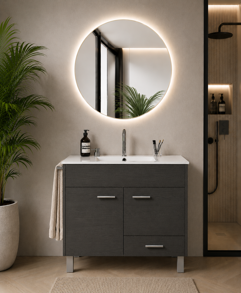 Mueble de baño SAMOS con lavabo · Grafito