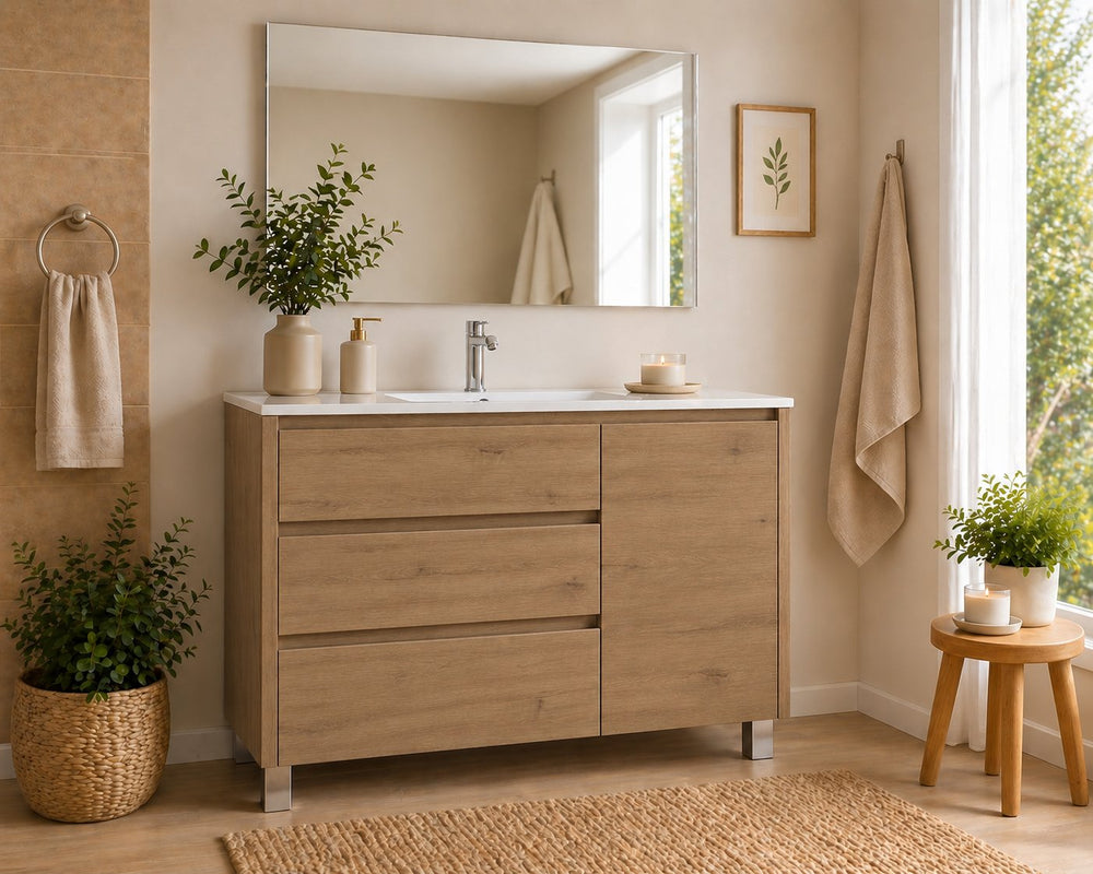 Mueble de baño Volum con lavabo, 3 cajones y puerta