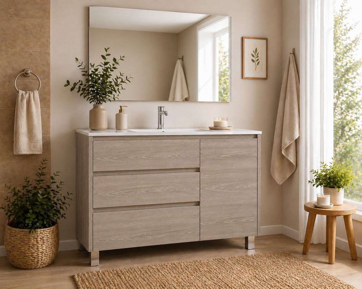Mueble de baño Volum con lavabo, 3 cajones y puerta